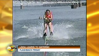 Flashback Friday - Linda learns to water ski