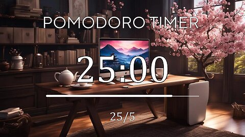 2-30 HOURS STUDY WITH POMODORO 🌸Early Morning study 🌸 Jazz music + Frequency / 5 x 25 min
