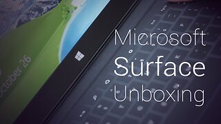 Microsoft Surface Unboxing 32GB w/ Black Touch Cover (Hands On, Hardware Tour)