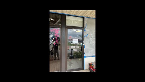 Commercial storefront door repair; door hinges/pivots replacement, in Pompano Beach, Fl.