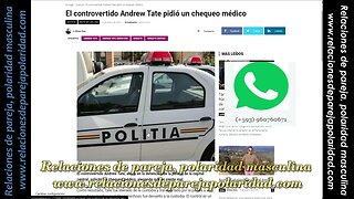 El controvertido Andrew Tate pidió un chequeo médico (supuestamente está enfermo)