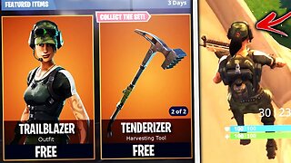 NEW FREE "TRAILBLAZER SKIN GAMEPLAY!" FORTNITE SEASON 4 FREE TWITCH PRIME TRAILBLAZER SKIN GAMEPLAY!