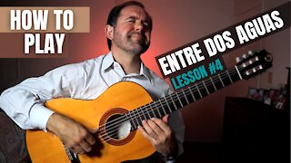 How to Play "Entre Dos Aguas," by Paco de Lucía (Lesson #4) | Lead Guitar Tutorial - Part 2