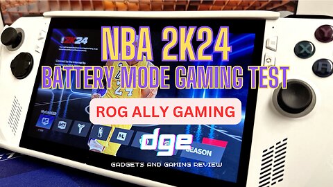NBA 2K24 Battery Mode Gaming Test for ROG Ally