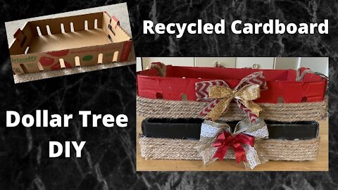 Recycled Cardboard Box - Dollar Tree DIY