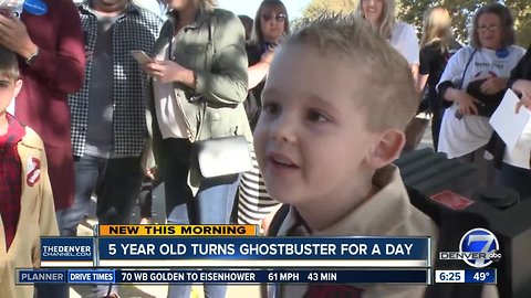 5-year-old turns into a Ghostbuster for a day