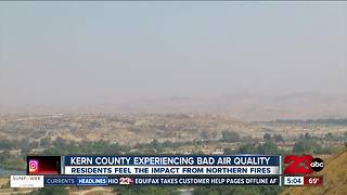 Wildfire smoke and haze brings an air quality alert to Kern County