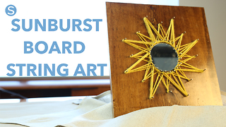 Sunburst string art: A fun and easy craft