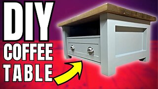 Easy DIY Coffee Table with Storage | How to build a coffee table