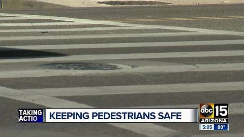 City of Phoenix installing flashing crosswalks to try to prevent pedestrian crashes