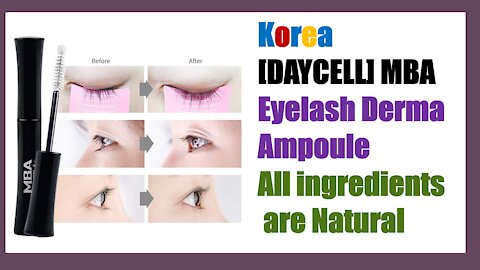 Korea [DAYCELL] MBA MoBalA Volume Eyelash Derma Ampoule| Natural Eyelash | natural eye brows