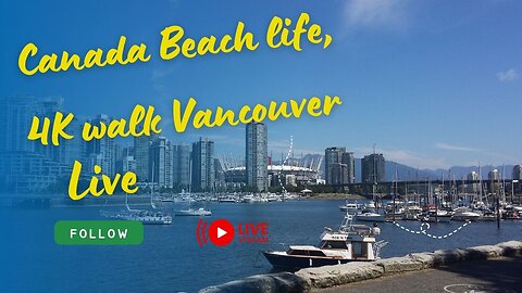 🏖️🚶‍♂️Canada Beach life, 4K walk Vancouver