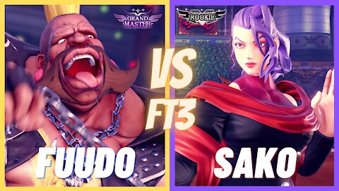SFV 🌟 Fuudo (Birdie) vs Sako (Rose) FT3 🌟 SF5
