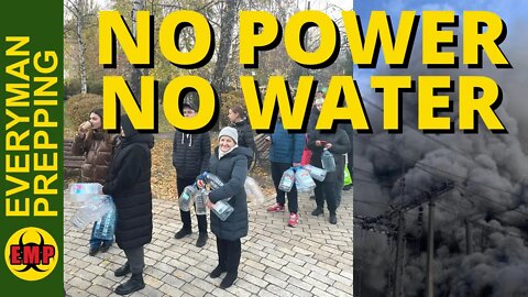 Russian Missile and Drone Attack Leave Kiev With No Water & No Power