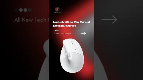 Logitech Lift for Mac Vertical Ergonomic Mouse #mouse #logitech #gadgets #coolgadgets #technology
