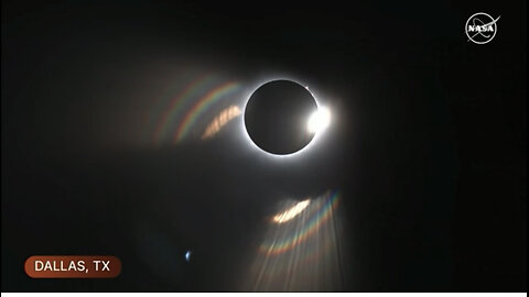 NASA Camera Captures Solar Eclipse Path of totality April 8, 2024