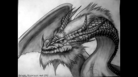 Artist Sketching Ancestral Dragon