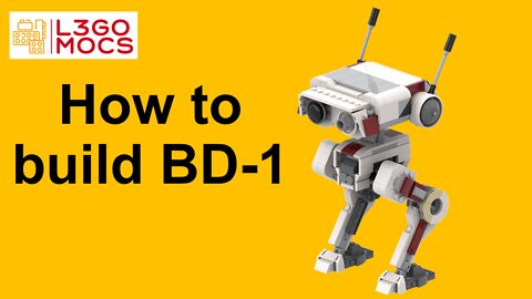 Lego Star Wars BD-1 droid (The Book of Boba Fett) MOC