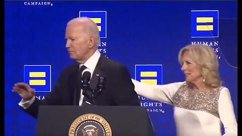 Joe Biden's Latest Speech Is a Buffet of Senility, Jill Biden Has to Come on Stage to Rescue Him