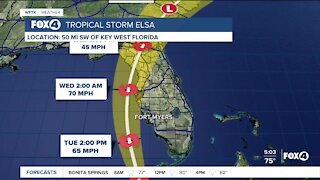 Tropical Storm Elsa update