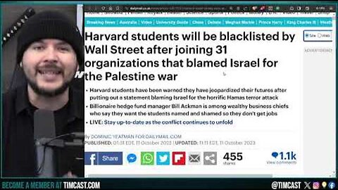 WOKE COLLEGE STUDENTS PANIC AFTER BEING BLACKLISTED FROM WALL STREET OVER SUPPORTING HAMAS