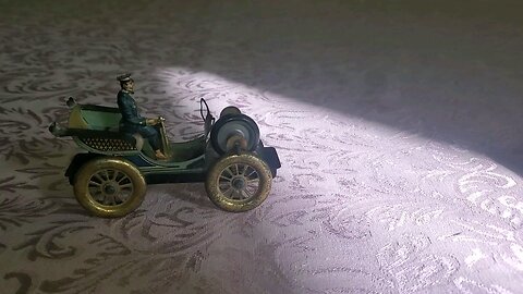 antique german penny toy automobile, gyro action