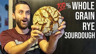 100% Whole Grain Rye Sourdough Bread