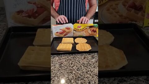 Authentic Belgian Waffles vs Eggo! Trader Joe's vs Eggo