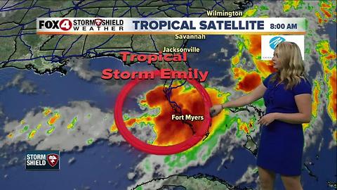 Tropical Storm Emily update -- 8:50am report