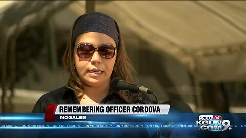 Nogales community honors fallen officer Jesus Cordova