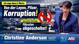 Korruption? Mikrofon abgeschaltet! - EU-Parlament verhindert Aufklärung@Christine Anderson