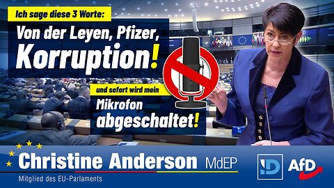 Korruption? Mikrofon abgeschaltet! - EU-Parlament verhindert Aufklärung@Christine Anderson
