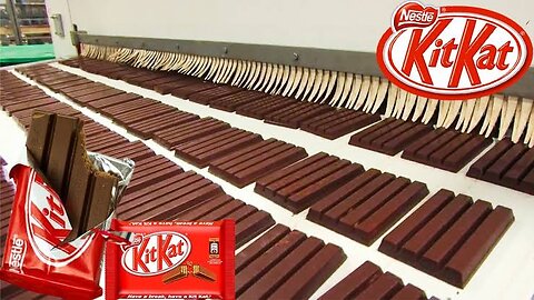 How Kit Kat Are Made In Factory - How It's Made Kit Kat!