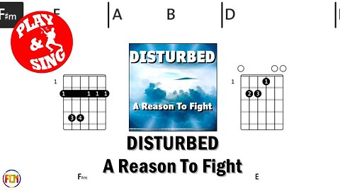 DISTURBED A Reason To Fight FCN GUITAR CHORDS & LYRICS