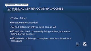 West Palm Beach VA offering COVID-19 vaccine this week