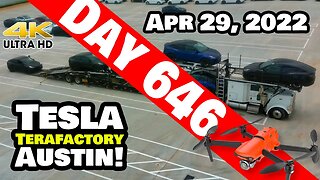 MODEL Ys SHIPPING OUT OF GIGA TEXAS! - Tesla Gigafactory Austin 4K Day 646 - 4/29/22 - Tesla Texas