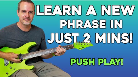 Learn a new triplet pattern for guitar in just 2 minutes!