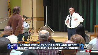 Acting Commissioner Harrison meets people in Cherry Hill