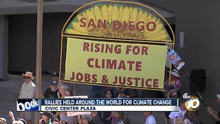 Rallies held around the world for climate change - Civic Center Plaza