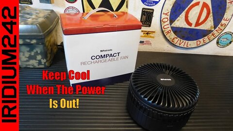 Beat The SHTF Heat: 4Patriots Compact Rechargeable Fan