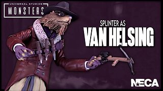 NECA TMNT Universal Monsters Splinter as Van Helsing @TheReviewSpot
