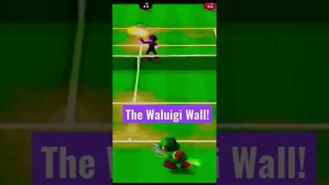 The Waluigi Wall #shorts #supermario #mariotennis #n64