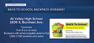 Back-to-school backpack giveaway through Nevada Coin Mart