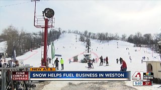 Snow helps fuel business in Weston