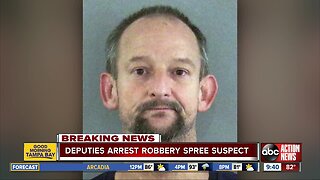 Florida man arrested for 6 armed robberies across 3 counties
