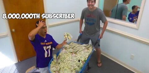 Surprising My 8,000,000th Subscriber With 8,000,000.