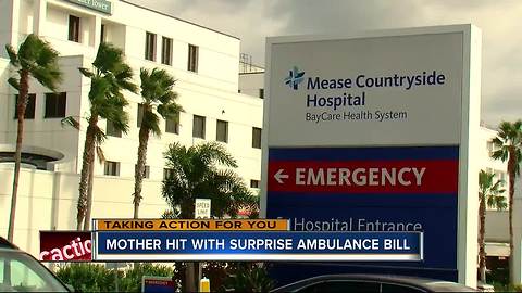 Mother hit with surprise ambulance bill