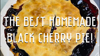 Homemade Black Cherry Pie