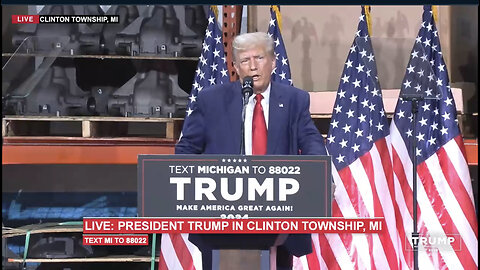 President Trump in Clinton Township, MI