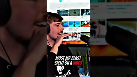 Most mr beast spent on video